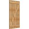 Ekena Millwork Spaced Board-n-Batten Shutters w/Z-Bar, Rough Sawn Western Red Cedar, 34 3/4W x 64H, PR RBS06Z35X064RWR - alternate 2